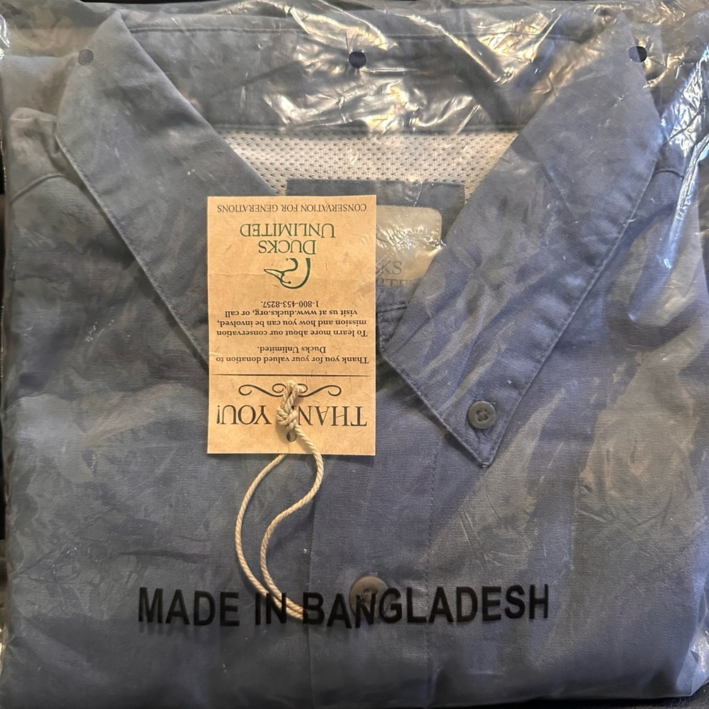 Blue Button-Up Shirt